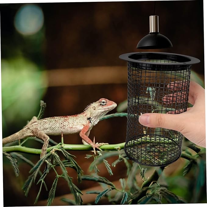 DOITOOL 1pc Heating Lamp Shade for Reptiles Anti-scalding Cover Efficient Heat Dissipation Durable Habitat Decor for Terrarium Lighting