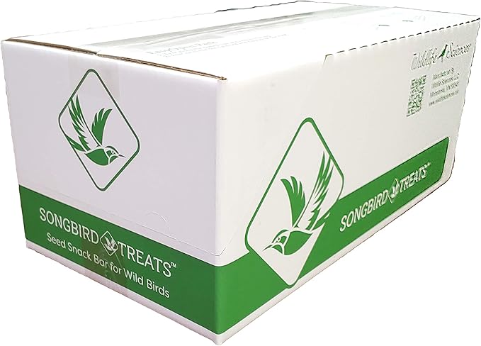 Wildlife Sciences Songbird Feast Large Seed Cakes | 1.5-2 lb Large Bird Seed Cakes for Wild Birds (Pack of 4)