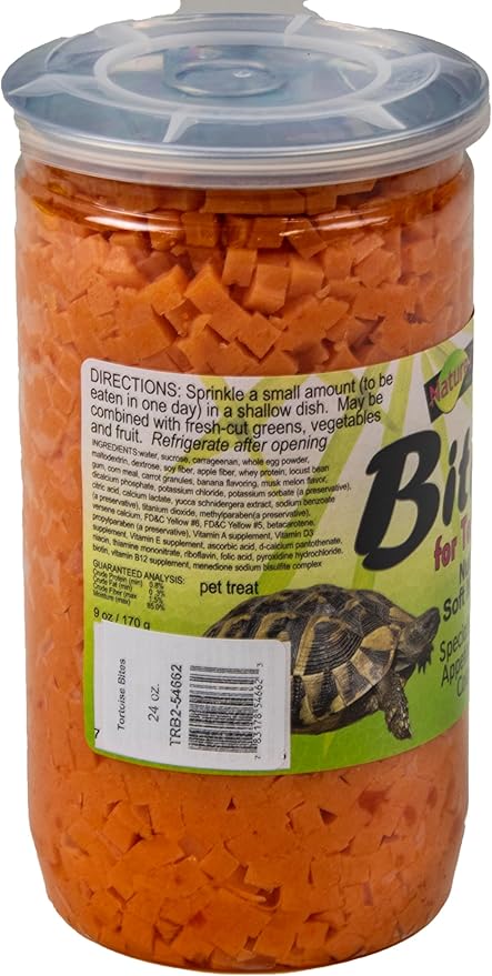 Nature Zone Snz54661 Melon Flavored Total Bites Soft Moist Food For Tortoise, 9-Ounce