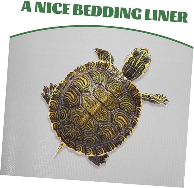 EVA Reptile Carpet Substrate Mat with Smooth Surface for Bearded Dragon Leopard Gecko Tortoise Tank Bedding Terrarium Liner Easy Clean Reptile Cage Accessory Gray