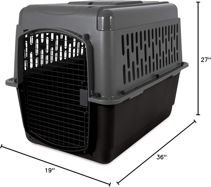 Petmate Pet Porter All Purpose Safe and Secure Dog Kennel, Made for Home and Travel, 36"L x 27"H, For Pets 50 to 70 lbs, Made in USA