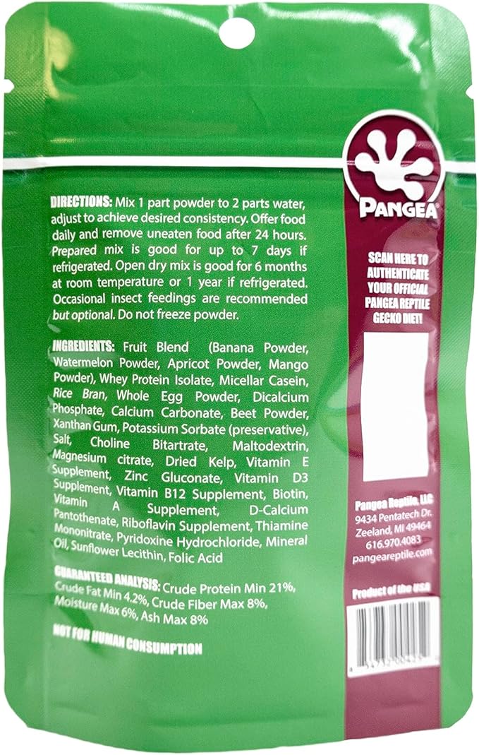 Pangea Gecko Diet Fruit & Watermelon Bundle - 2oz Fruit & Insects and Watermelon