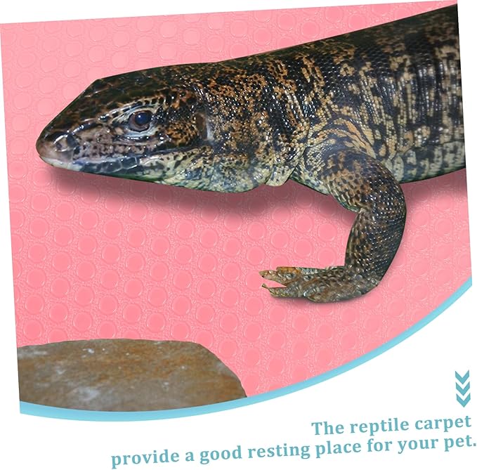 VICASKY Reptile Carpet Substrate for Leopard Gecko Bearded Dragon Snake and Turtles Nonslip Terrarium Bedding Mat for Reptile Tanks Sturdy and Easy to Clean