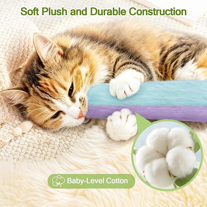 Retro Shaw Refillable Catnip Cat Toys Pillows, for Indoor Cats Kicker, 3PCS - Image 6