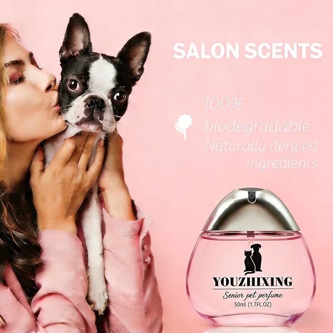 Professional Dog Perfume & Pet Cologne - Fruity Fresh Scent - Safe if Licked, Long Lasting Water-Based Deodorizer for Dogs & Cats - 1.7oz Glass Bottle with Gift Box