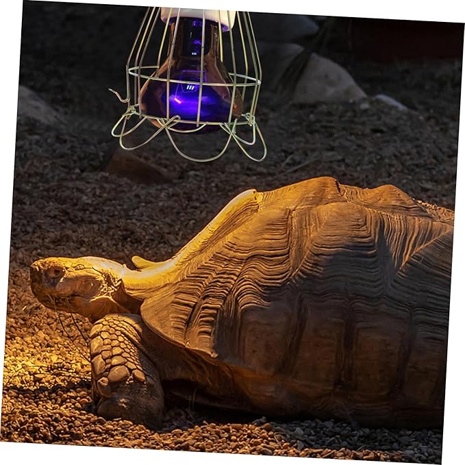 Toyvian Reptile Scald Lampshade Cover for Heat Lamp Metal Bulb Guard for Reptile Tank Sturdy Accessory for Continuous Lighting