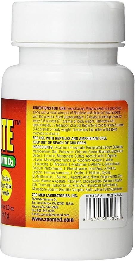 Zoo Med Reptivite Reptile Vitamins with D3 2 oz - Pack of 10