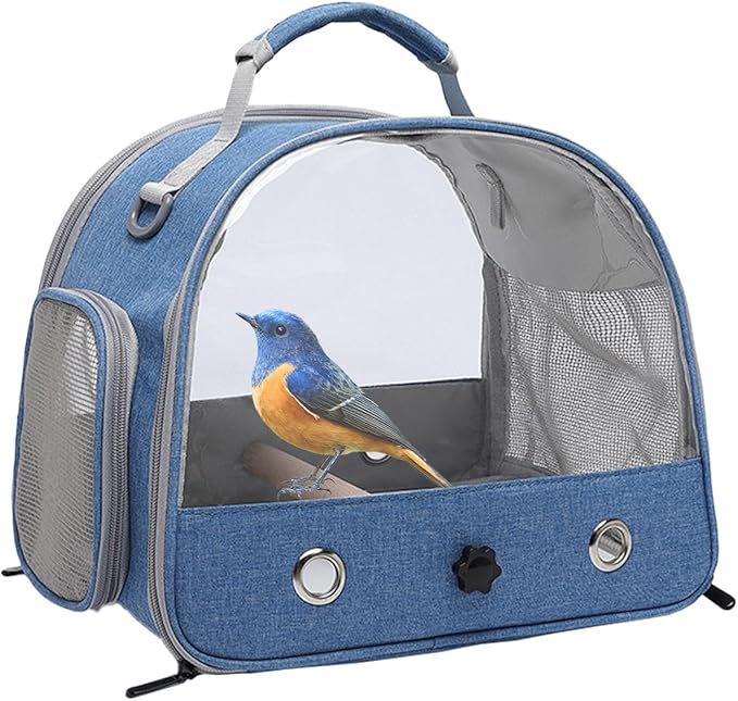 Lightweight Bird Carrier - Bird Backpack Carrier | Small Pet Parrot Bag, Portable Cage, Removable Backpack Travel Cagge for Rabbits Parrots Small Pets Hamsters