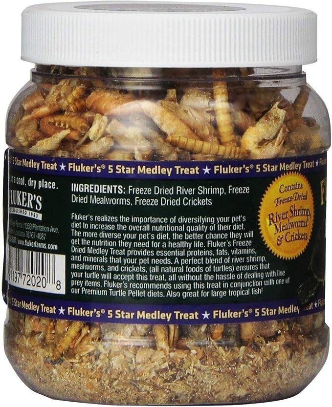 Fluker Labs SFK72020 Aquatic Turtle Medley Treat Food, 1.5-Ounce (Pack of 4)