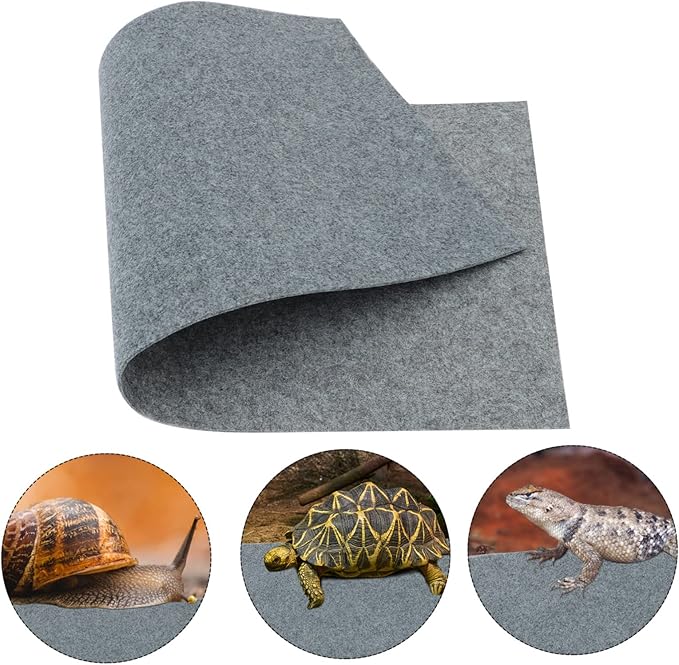 TOYANDONA Terrarium Liner Reptile Carpet Pet Cage Mat Absorbent Bedding for Tortoises Lizards and Snakes Easy to Reptile Substrate