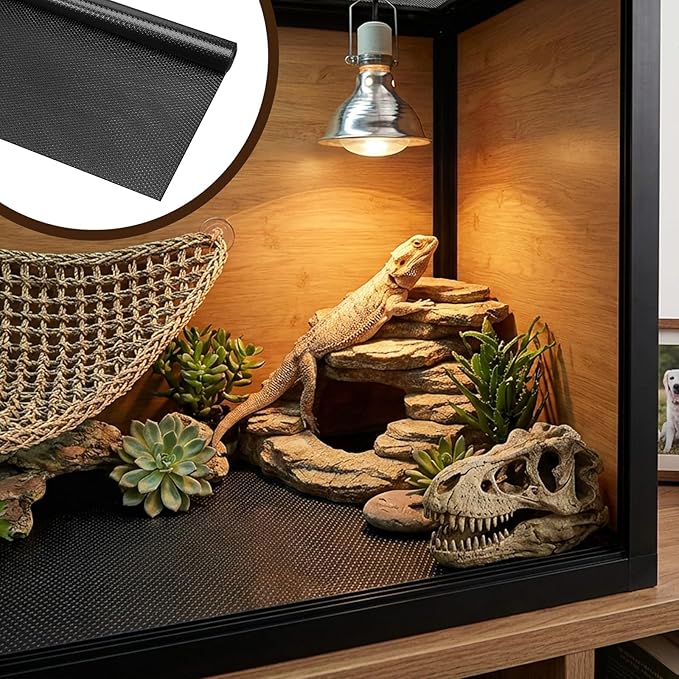 Bearded Dragon Tank Accessories, Reptile Substrate Mat Terrarium Carpet for 4x2x2 Bearded Dragon Enclosure for 120 Gallon Reptile Tank