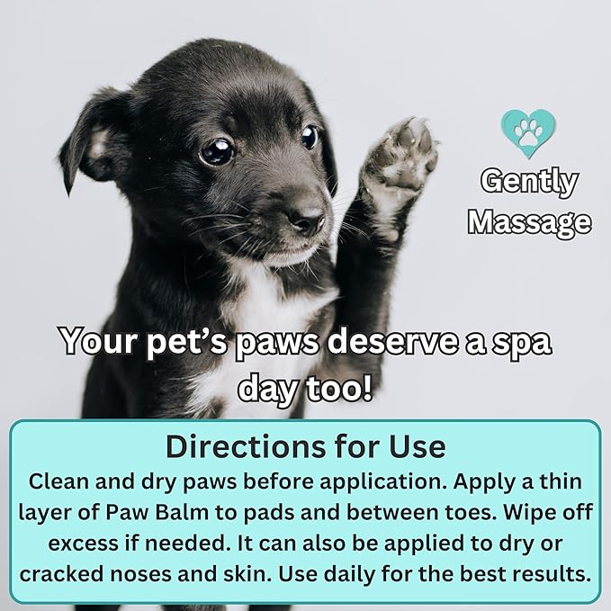 Lick-Safe Organic Paw & Nose Balm for Dogs, Cats ā All-Natural, Hypoallergenic ā Heals, Protects & Restores Dry, Cracked Paws, Snouts & Elbows ā Aloe, Avocado Oil, Beeswax 1.75 oz - (2 Pack)