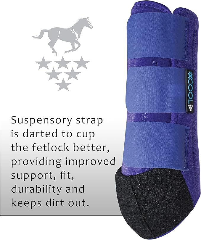 Professional's Choice 2XCOOL Sports Medicine Horse Boots | Protective & Breathable Design for Ultimate Comfort & Durability in Active Horses | Value 4 Pack
