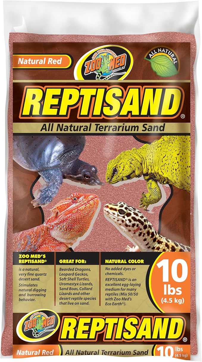 Zoo Med ReptiSand, Natural Red, 10 Pounds