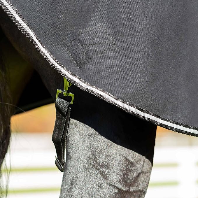 Equinavia Fryd 100% Cotton Stable Blanket for Horses | No Fill - Black - 78 in