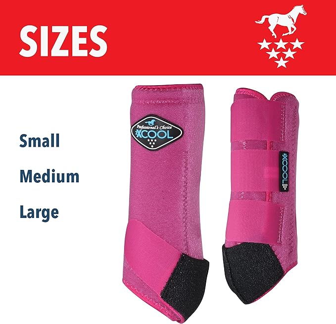Professional's Choice 2XCOOL Sports Medicine Horse Boots | Protective & Breathable Design for Ultimate Comfort & Durability in Active Horses | Value 4 Pack