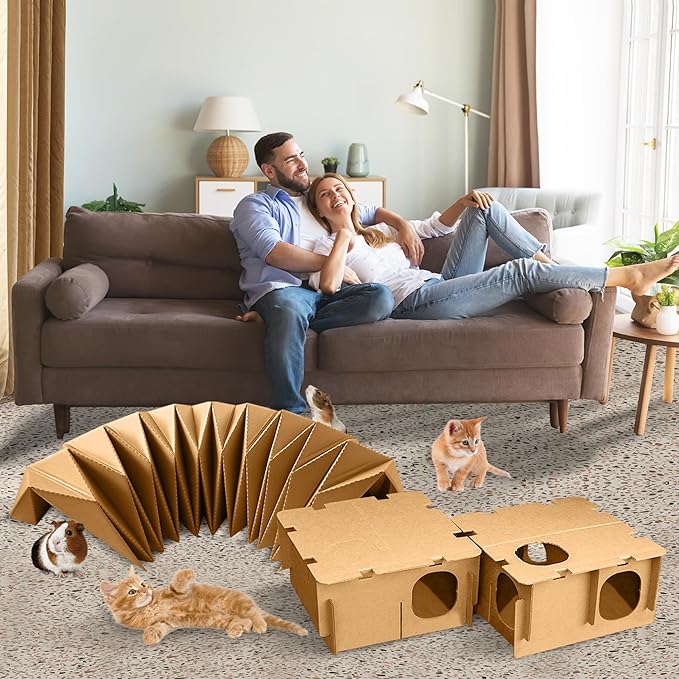 BINKYBUNNY Mini Haven - Rabbit Hideouts & Play Structure for Indoor Bunnies & Chinchillas