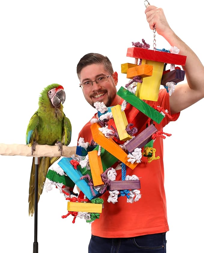 Tropical Stack XXL Parrot Toy - Huge Parrot Toy for Hyacinth and GreenWinged Macaw