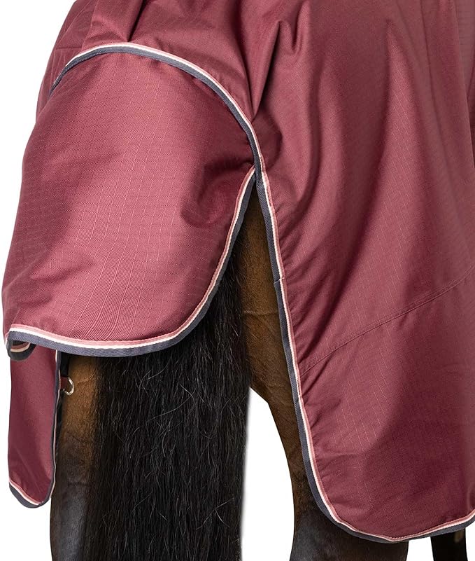 Horze Glasgow Light Weight Waterproof Turnout Horse Sheet (No Fill) - Burgundy - 75 in