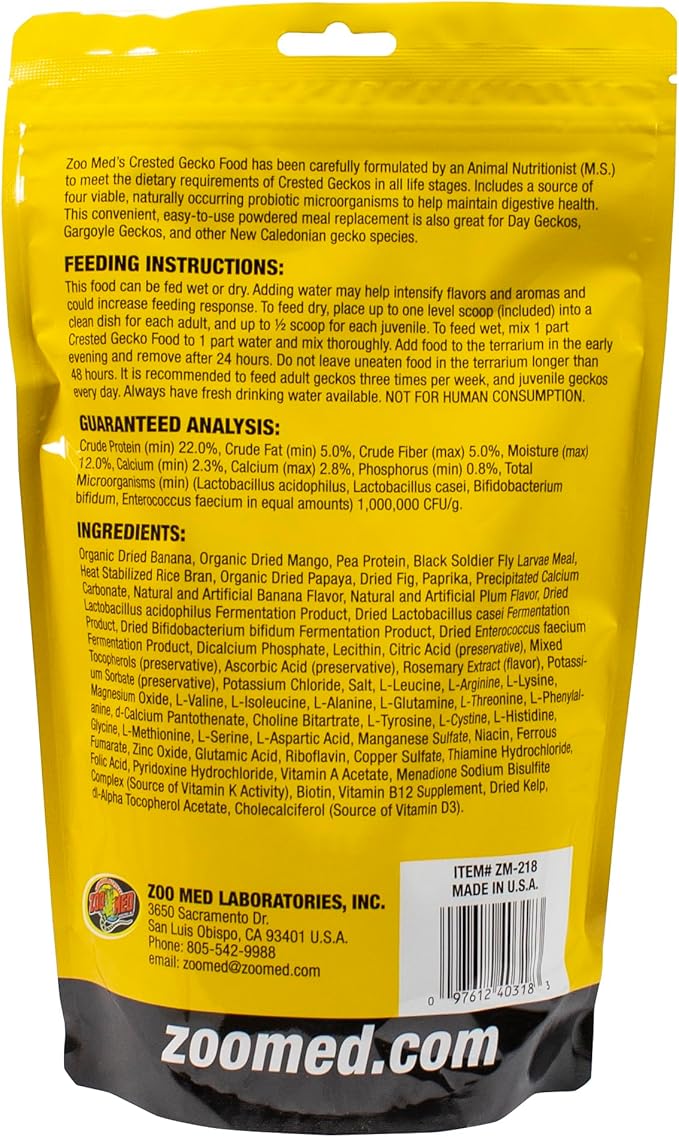 Zoo Med Crested Gecko Food - Plum - 1 lb