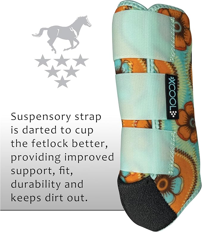 Professional's Choice 2XCOOL Sports Medicine Horse Boots | Protective & Breathable Design for Ultimate Comfort & Durability in Active Horses | Value 4 Pack