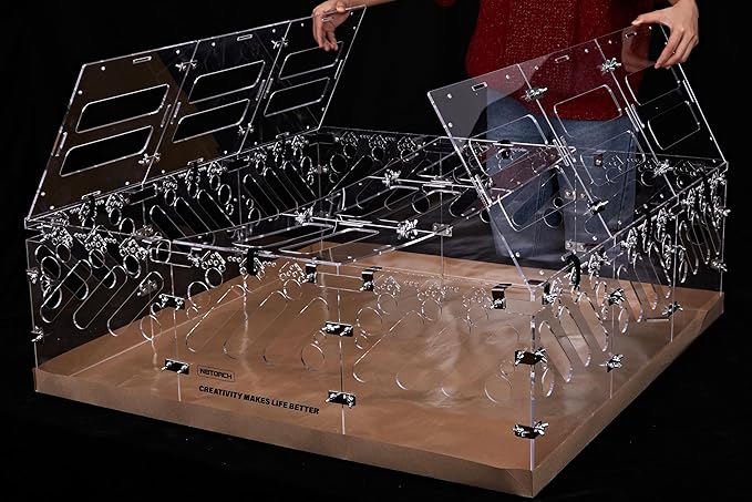 3X3 feet Acrylic Guinea Pig Cages Lid DIY Acrylic Panels with Installation Accessories