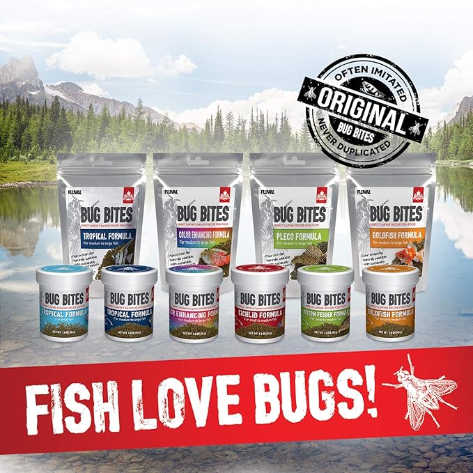 Fluval Bug Bites Turtle Food, Sticks for Medium to Large Sized Turtles, 3.53 oz., A6593, Brown