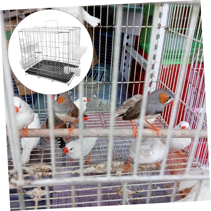 SUPVOX Pigeon Breeding Cage with Antiescape Features Portable Nest Box for Finches Canaries and Parrots Easy to Clean Travel Carrier for Home and Outdoor Use