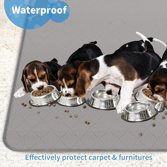 Washable Reusable Dog Pee Pads, 48"x65" Absorbent & Waterproof Puppy Training Pad for Crate, Playpen & Carpet, Large Potty Pads for Dogs, Cats & Small Pets