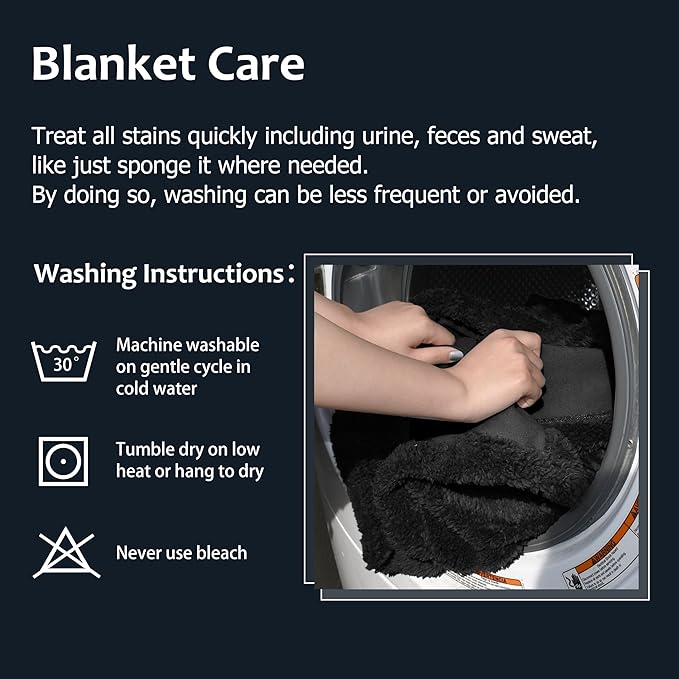 Kritter Planet Waterproof Dog Blanket, Washable Stain Proof Bed Cover, Reversible Leakproof Furniture Protector, Liquid Proof Blanket for Couch Sofa, 50x60 inch, Queen Size, Purple