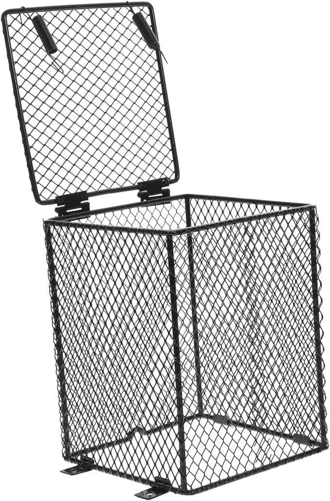 Toddmomy 3pcs Pet Cage Heating Lamp Protective Cover Mesh Shade for Reptile Heat Light for Parrots Turtles and Animals Easy Installation Safe Use