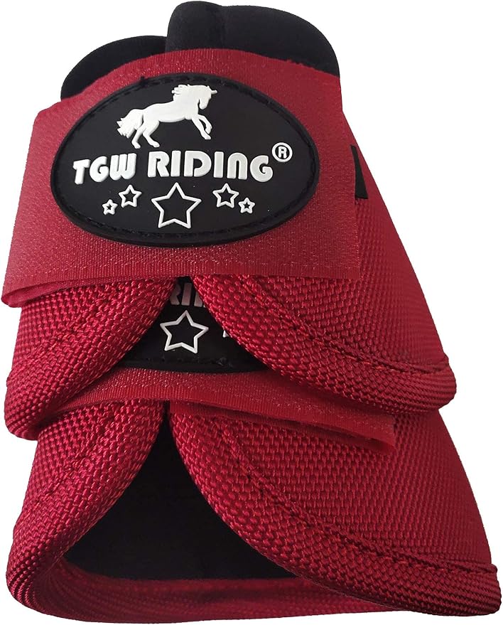 TGW RIDING 2520D Horse Bell Boots No-Turn Horse Bell Boots, Equine Ballistic Hoof Overreach Bell Boot, Pair