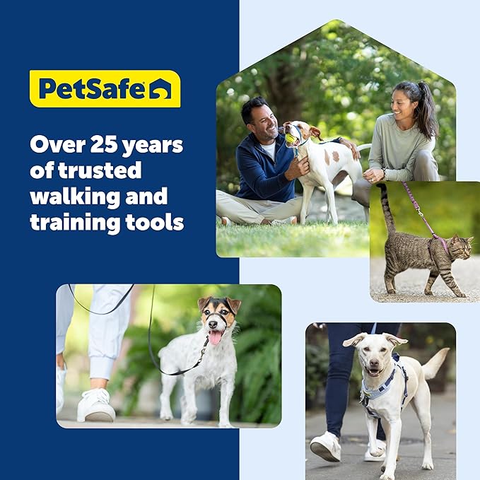 PetSafe Easy Walk Deluxe Dog Harness, No Pull Dog Harness – Perfect for Leash & Harness Training – Stops Pets from Pulling and Choking on Walks – Large, Steel