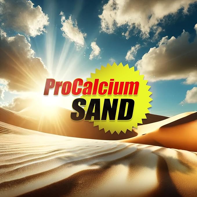 Reptile Sciences Natural White Pro-Calcium Terrarium Sand - 10 lbs - Natural Substrate for Reptile Habitats, Supports Digging & Enclosure Maintenance