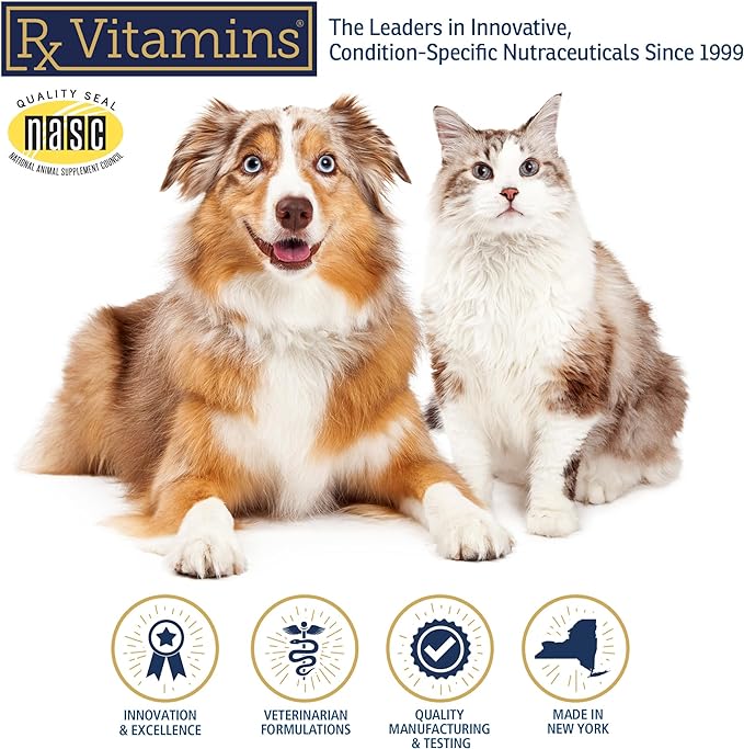 Rx Vitamins Essentials for Dogs - Daily Vitamins & Minerals - with Blue Spirulina, Kelp Powder, and Milk Thistle - Complete Canine Vitamins and Essential Minerals Powder - 8 oz