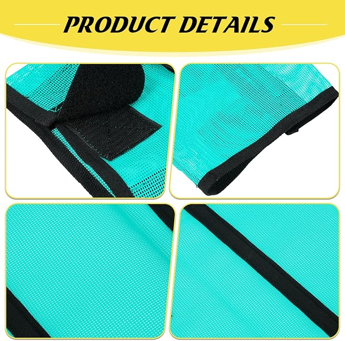 Jexine Set of 8 Mesh Fly Boots for Horse Loose Fitting Non Slip Breathable Horse Fly Leggings Protective Reduces Stress Leg Fatigue Wraps for Preventing Flies Mosquitoes Bite