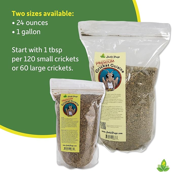 Josh's Frogs Premium Cricket Cuisine Cricket Gutloading Food (1 Gallon)