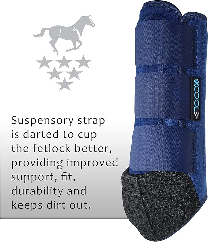 Professional's Choice 2XCOOL Sports Medicine Horse Boots | Protective & Breathable Design for Ultimate Comfort & Durability in Active Horses | Value 4 Pack