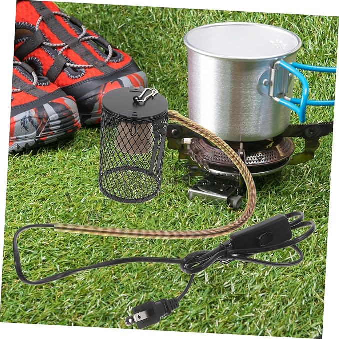 Yardwe Reptile Heating Lampshade Heat Light for Reptiles Bird Warmer for Cage Pet Heating Lamp Scalding Net