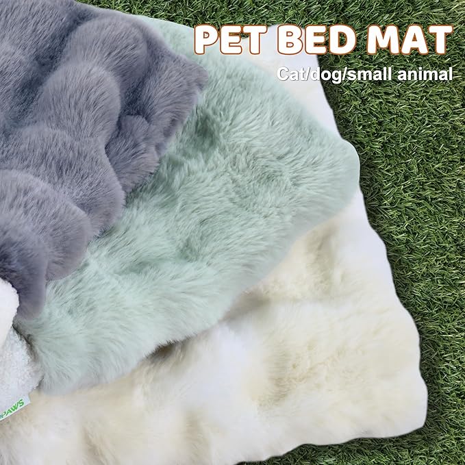 4 in 1 Self Warming Burrow Cat Bed, Pet Hideway Sleeping Cuddle Cave (Style2- Green)