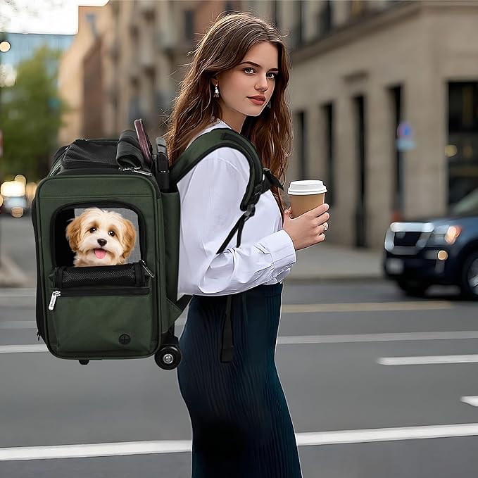 EliteField Deluxe Backpack Pet Carrier (3 Year Warranty, Airline Approved), Travel Soft-Sided Carrier Bag for Dogs, Cats & Small Pets