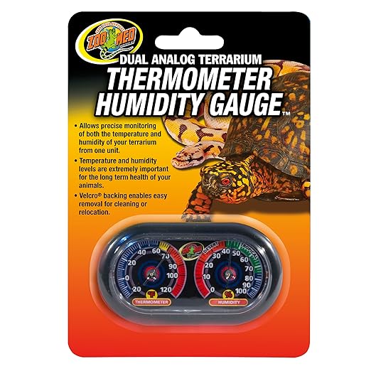 Zoo Med (2 Pack) Economy Analog Dual Thermometer and Humidity Gauge