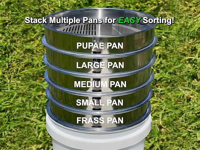 MFS' D-11 Lightning Sifter Mealworm Frass Sifting Pan (2nd Gen)