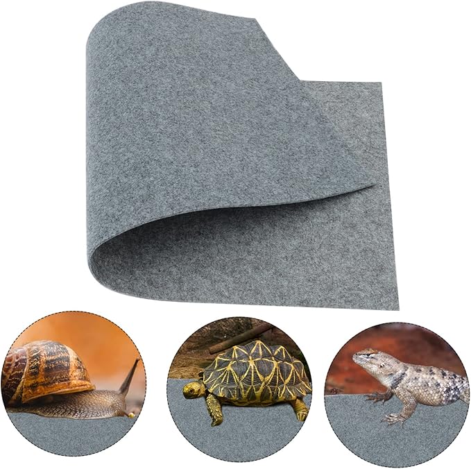 Toyvian Beard Dragon Lizard Reptile Cage Liner Pet Bedding Substrate for Terrarium Easy to Reptile Carpet Mat