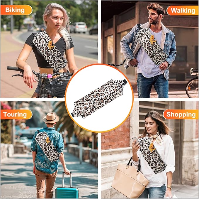 Bearded Dragon Lizard Leash Harness 3-Piece Set,Reptile Small Pet Backpack,3 Size Pack Adjustable Bearded Dragon Harness and Soft Comfortable Lizard Vest -Leopard Pattern