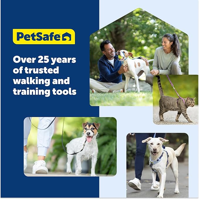 PetSafe Easy Walk Comfort No-Pull Dog Harness - Better Walk Training Harness - Full Body Padded Design - Durable Fabric - 5 Point Adjustable Fit - Everyday Leash Training - Pink - Medium/Large