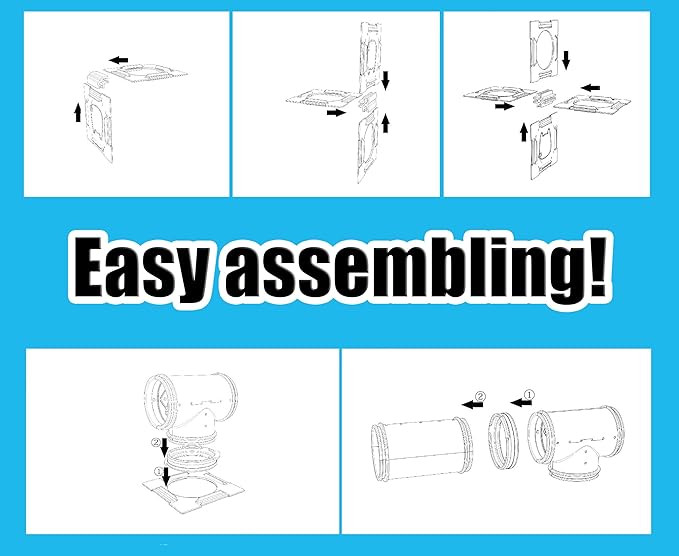 94 Pcs DIY Hamster Tunnel and Playground Module, Tube House Platform Excercise for Mouse Hamster and Other Small Animals