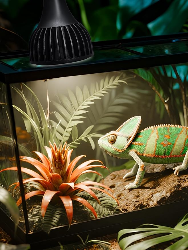LED UVB Light for Reptiles, 10W 10.0 LED UVB Lamp, Reptile UVB Bulb for Bearded Dragon Lizard Gecko Snake Turtle, Provide Sufficient UVB Exposure Tropical & Desert Reptiles