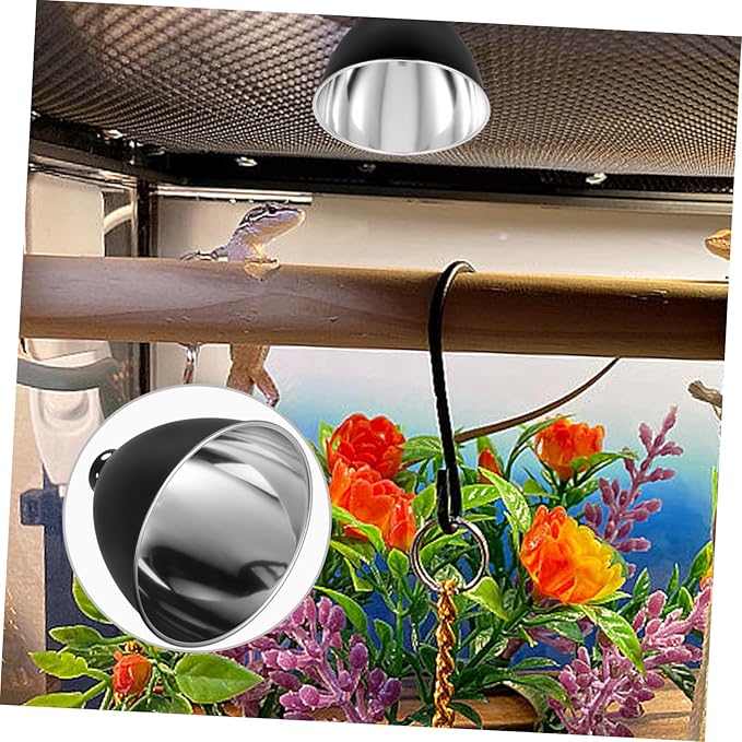 2pcs Box Reptile Heat Lamp Shade Easy Install Cover for Snake Tank Aquarium Heater Accessory Turtle Habitat
