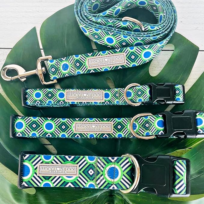 Lucky Love Dog - Adjustable Dog Collar with Easy Click Buckle for Large Ones, Durable, & Comfortable for Male & Female Dogs, Pet Collar for Puppies & Adult Dogs - Leo, Large